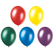 8pcs 12" Metallic Assorted Color Balloons