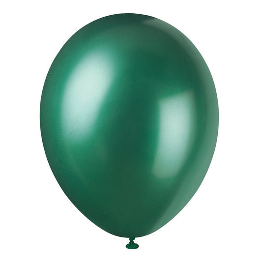 5pcs 12" Pearlized Green Balloons (Helium)