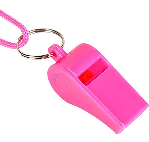 12pcs Pink Whistles