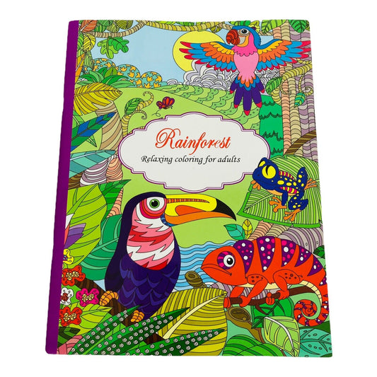 Rainforest Relaxing Colouring Book