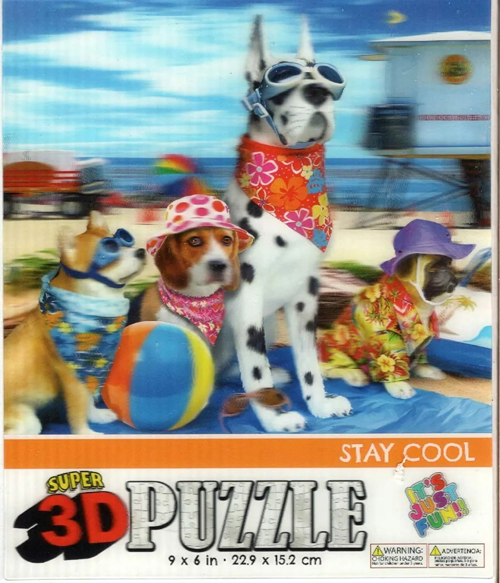 50pcs 3D Stay Cool Puzzles