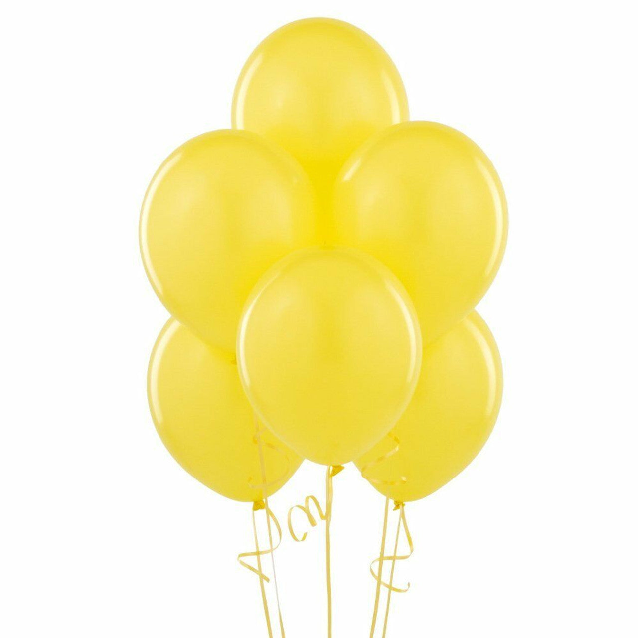10pcs 12" Sunburst Yellow Helium Balloons