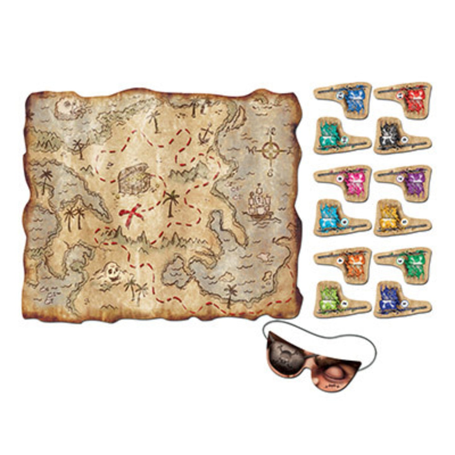 Pin the Flag Treasure Map Game